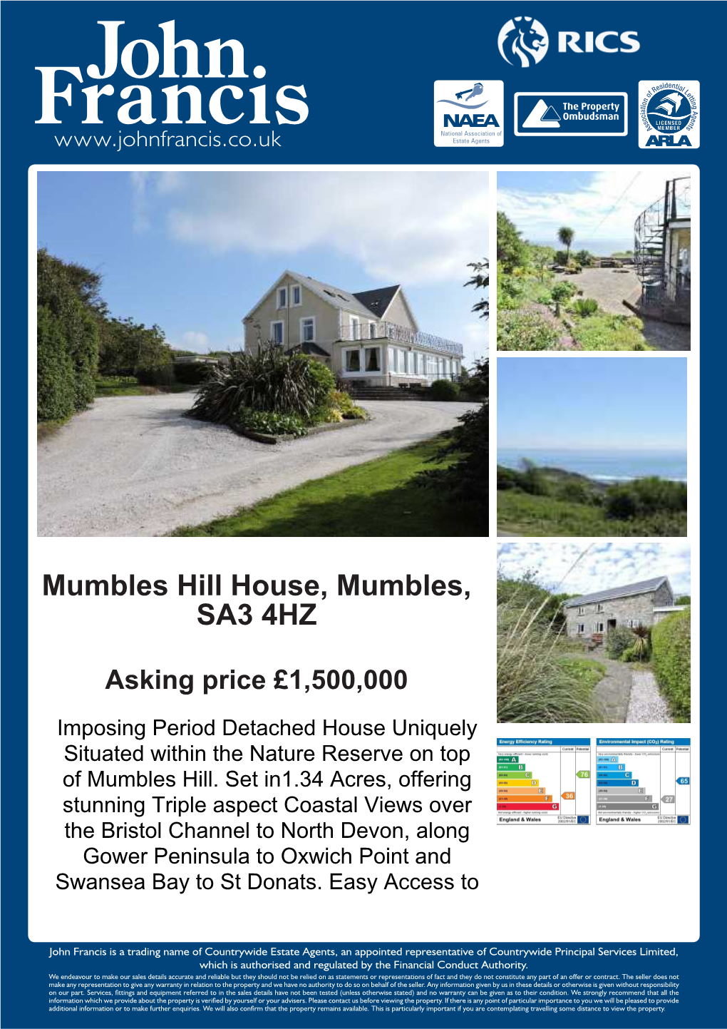 Mumbles Hill House, Mumbles, SA3 4HZ
