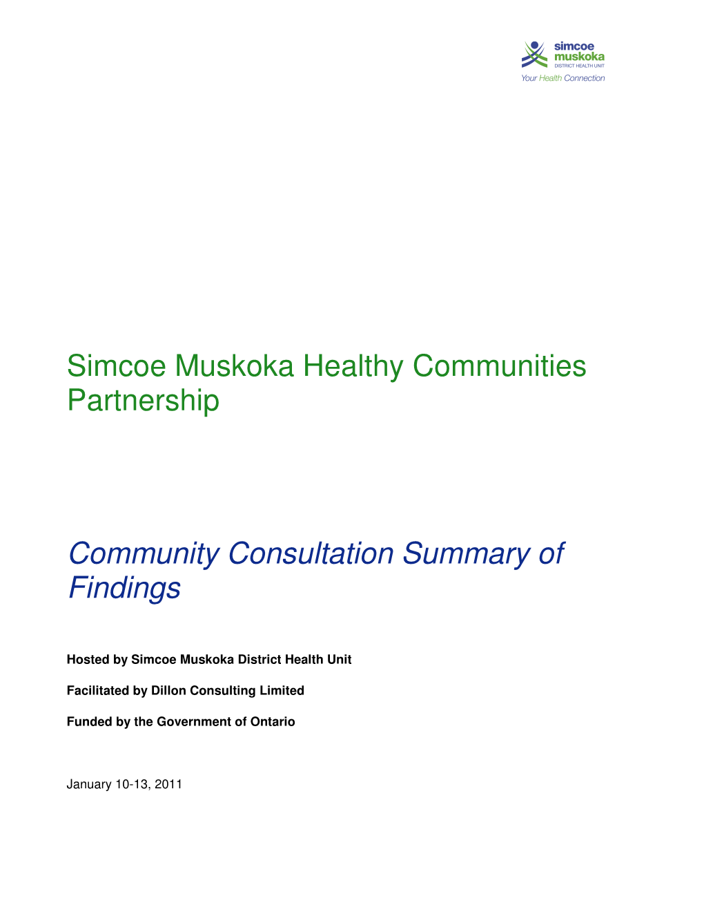 Simcoe Muskoka Healthy Communities Partnership
