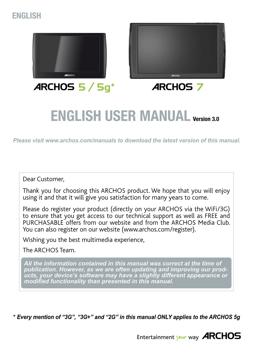 ENGLISH USER MANUAL Version 3.0