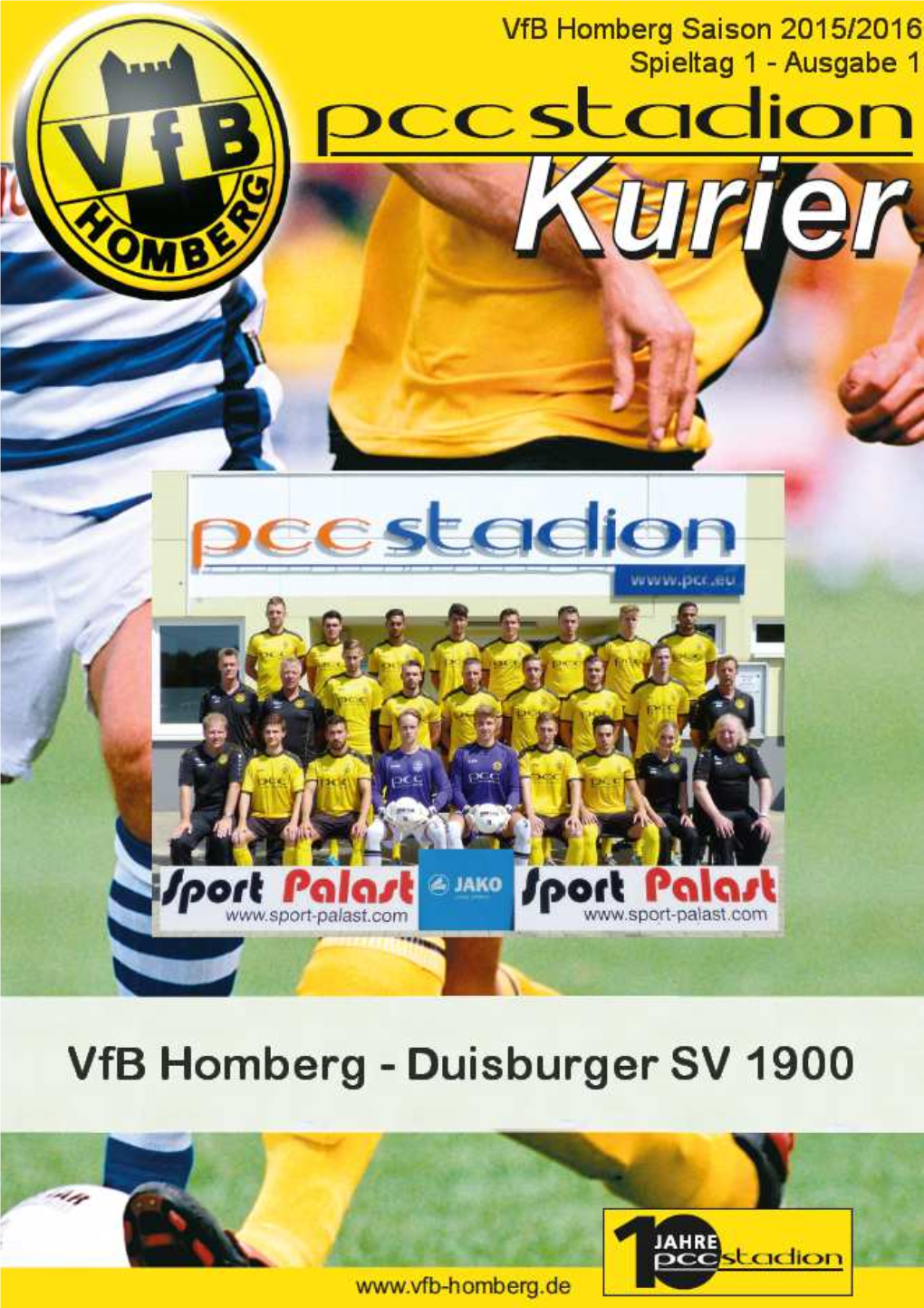 Vfb Homberg Kurier 20152016 01 Hp.Pub