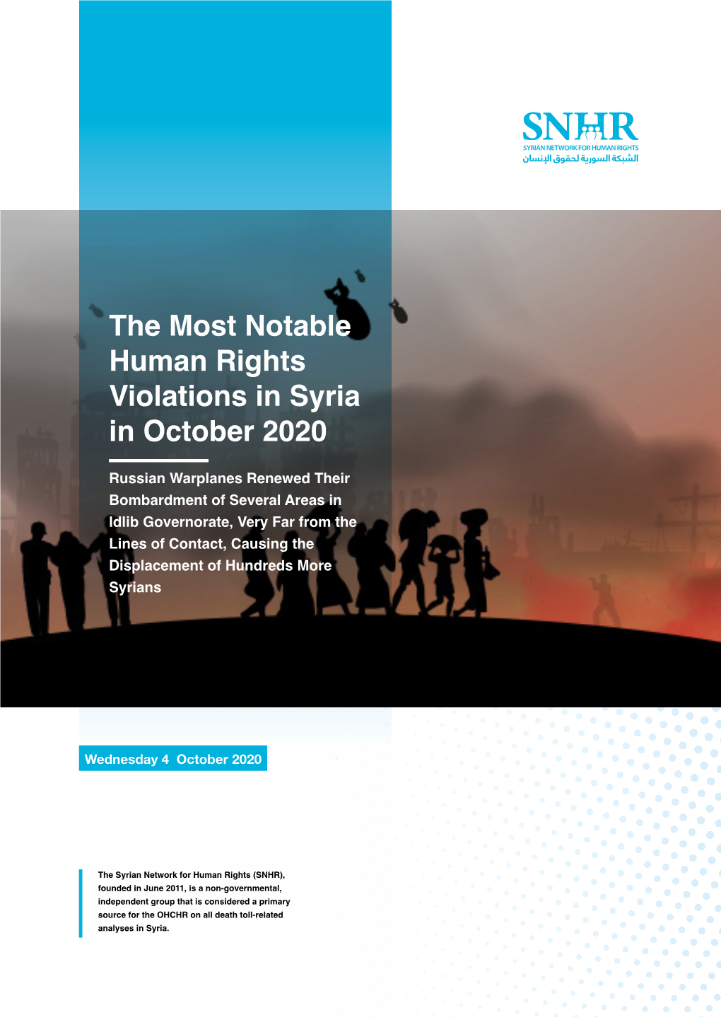 The Most Notable Human Rights Violations in Syria in October 2020