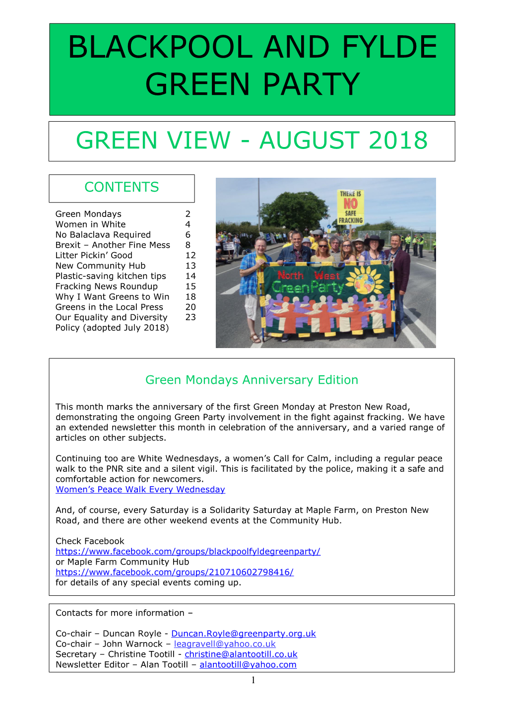 Our August 2018 Newsletter Is out Now