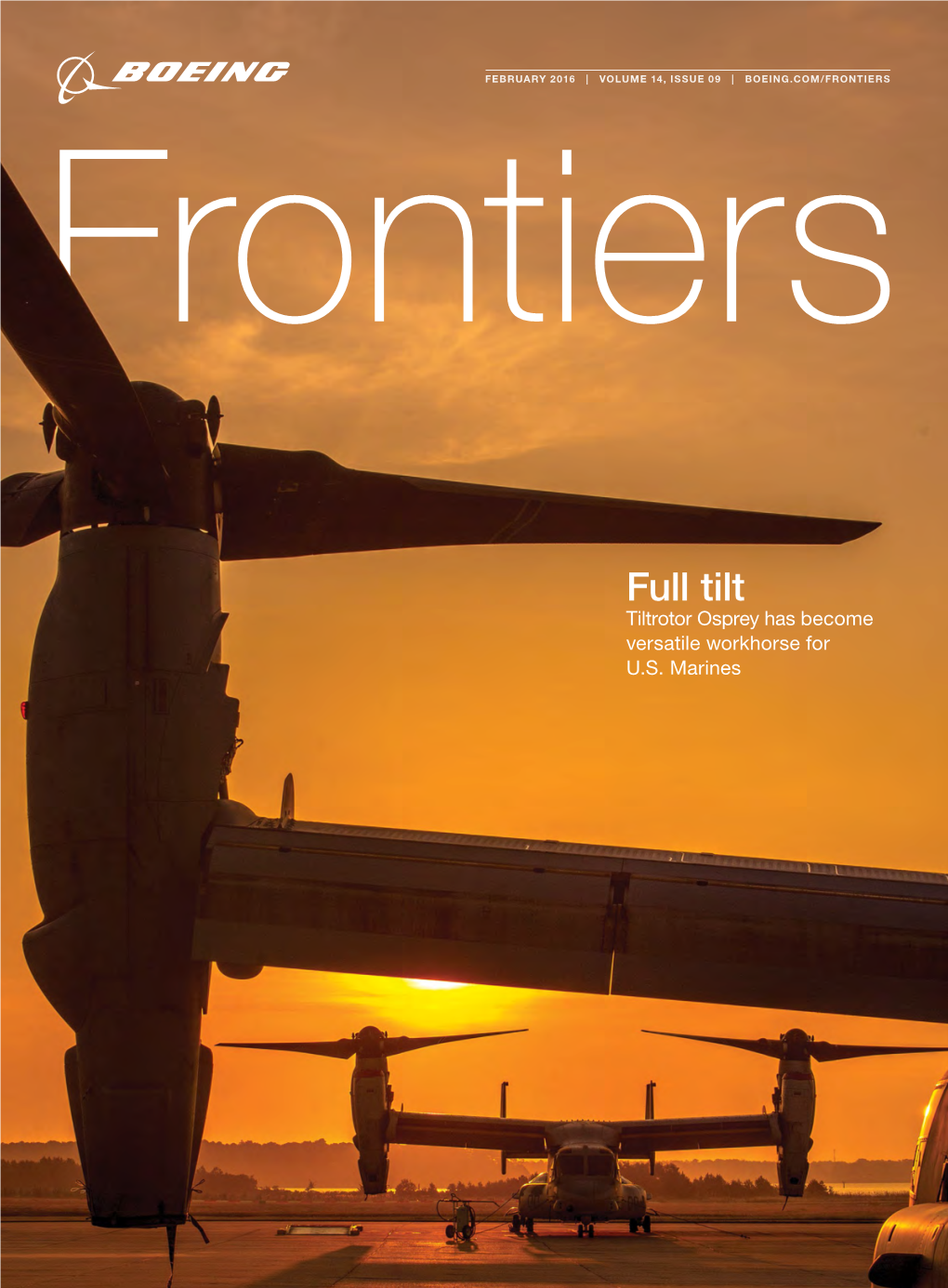 February 2016 | Volume 14, Issue 09 | Boeing.Com/Frontiers