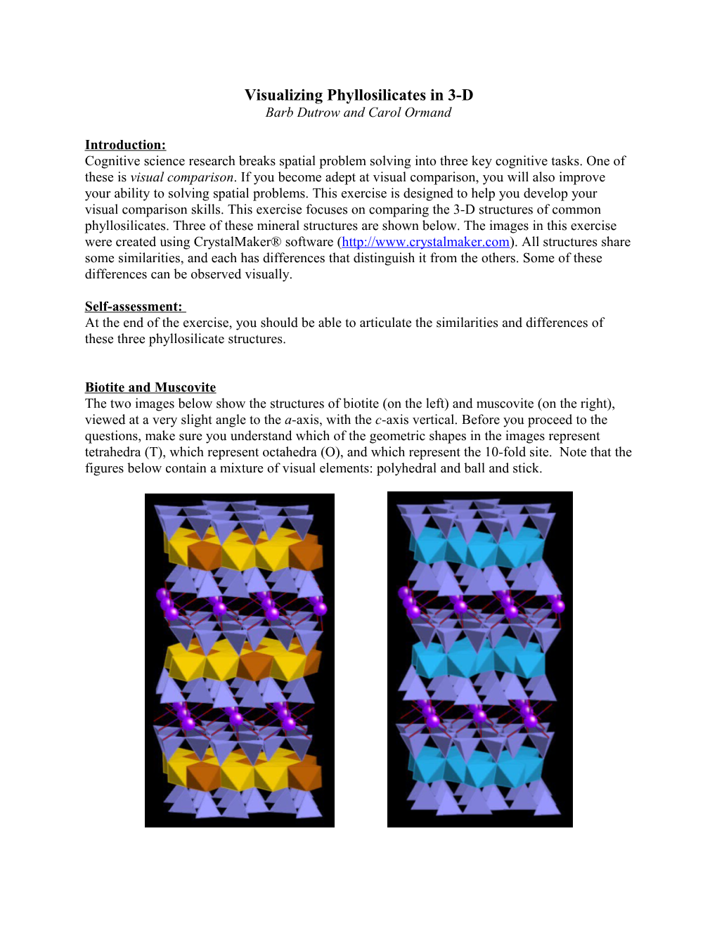 Visualizing Phyllosilicates in 3-D