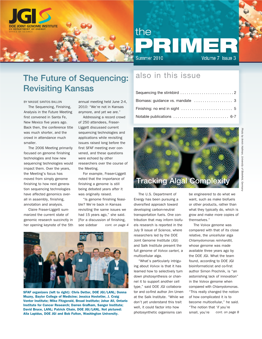 PRIMER Summer 2010 Volume 7, Issue 3