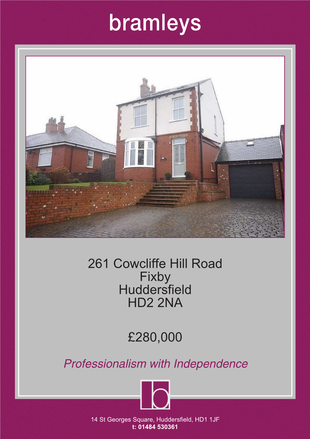 261 Cowcliffe Hill Road Fixby Huddersfield HD2 2NA £280,000