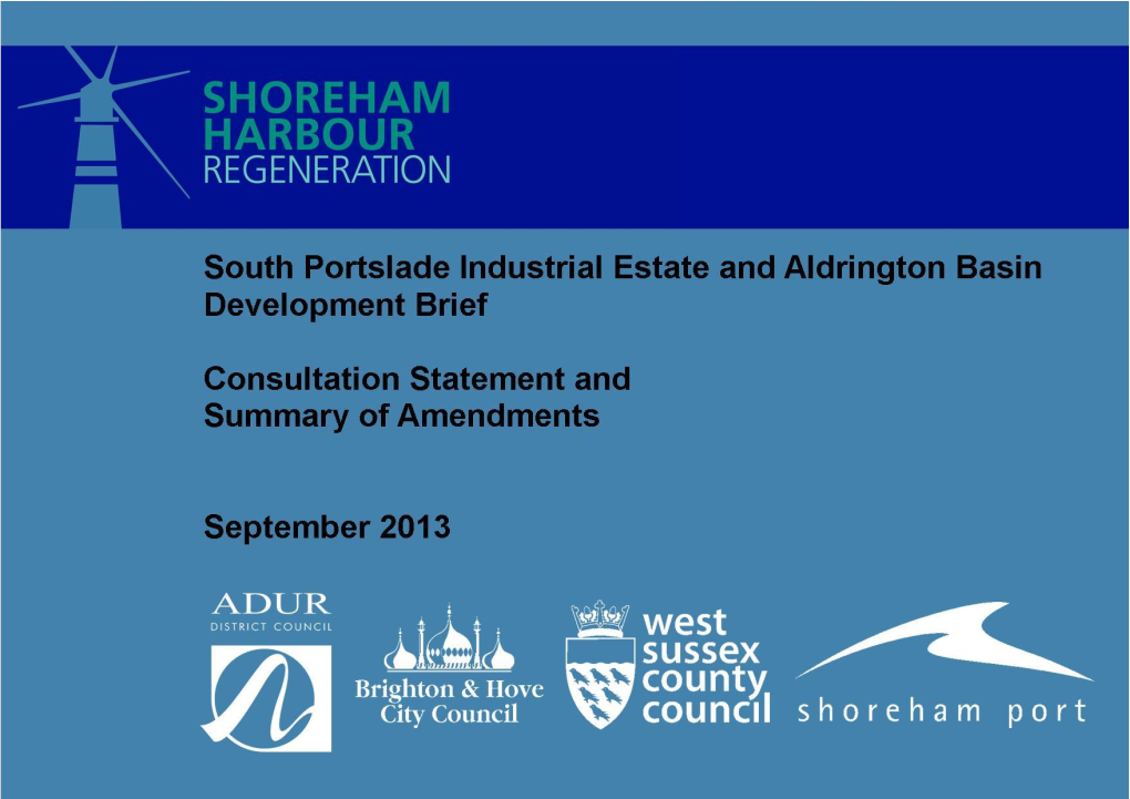 South Portslade Industrial Estate and Aldrington Basin