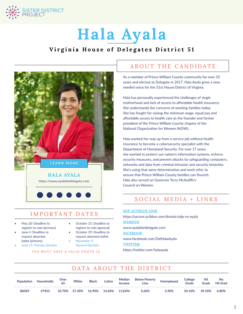 Hala Ayala Virginia House of Delegates District 51