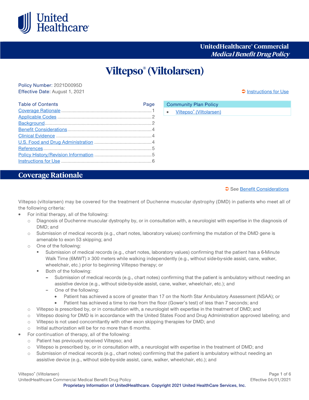 Viltepso® (Viltolarsen) – Commercial Medical Benefit Drug Policyopens
