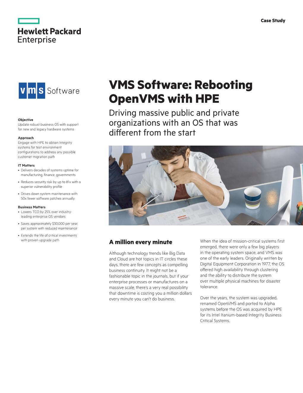 HPE Integrity Servers | IT Case Study | VMS Software |