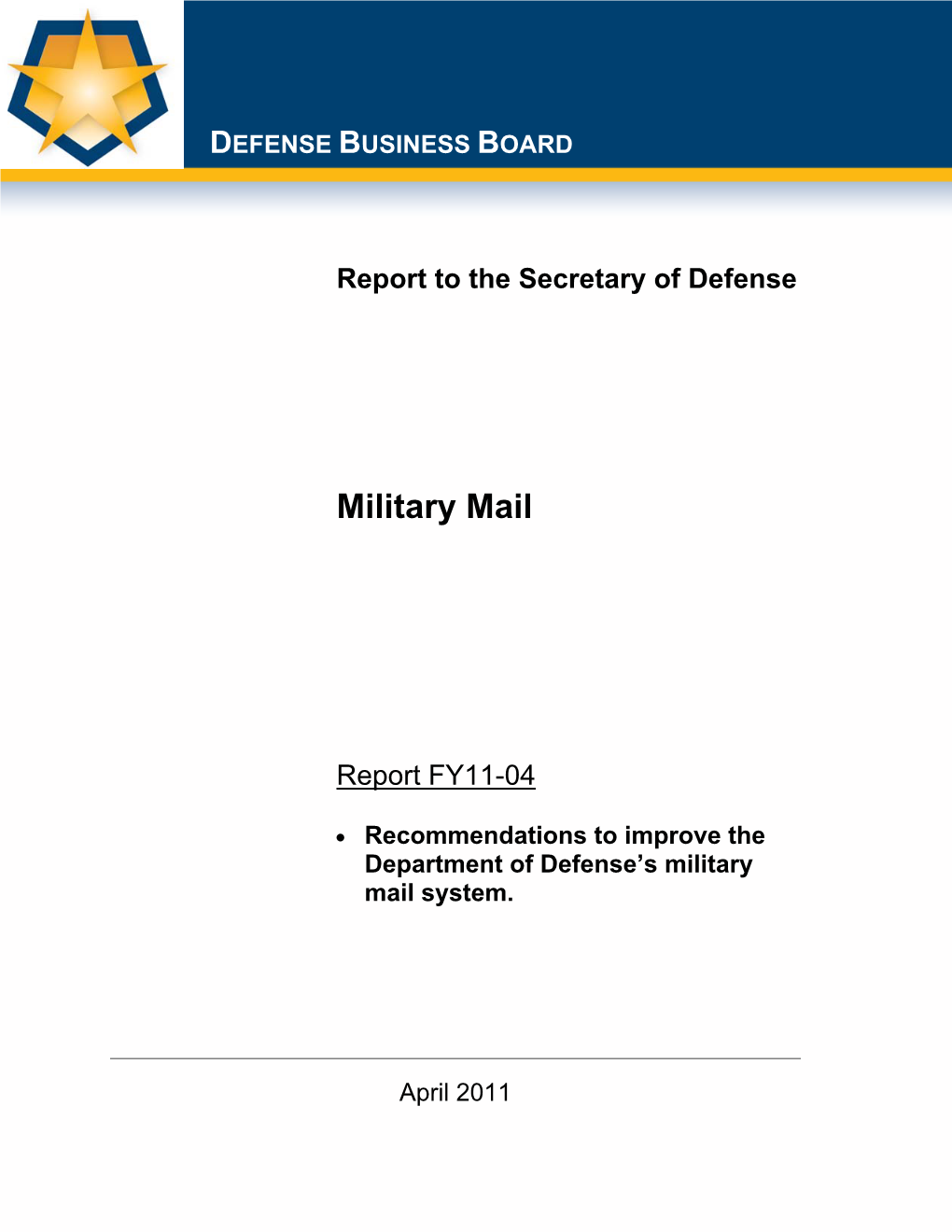 Military Mail