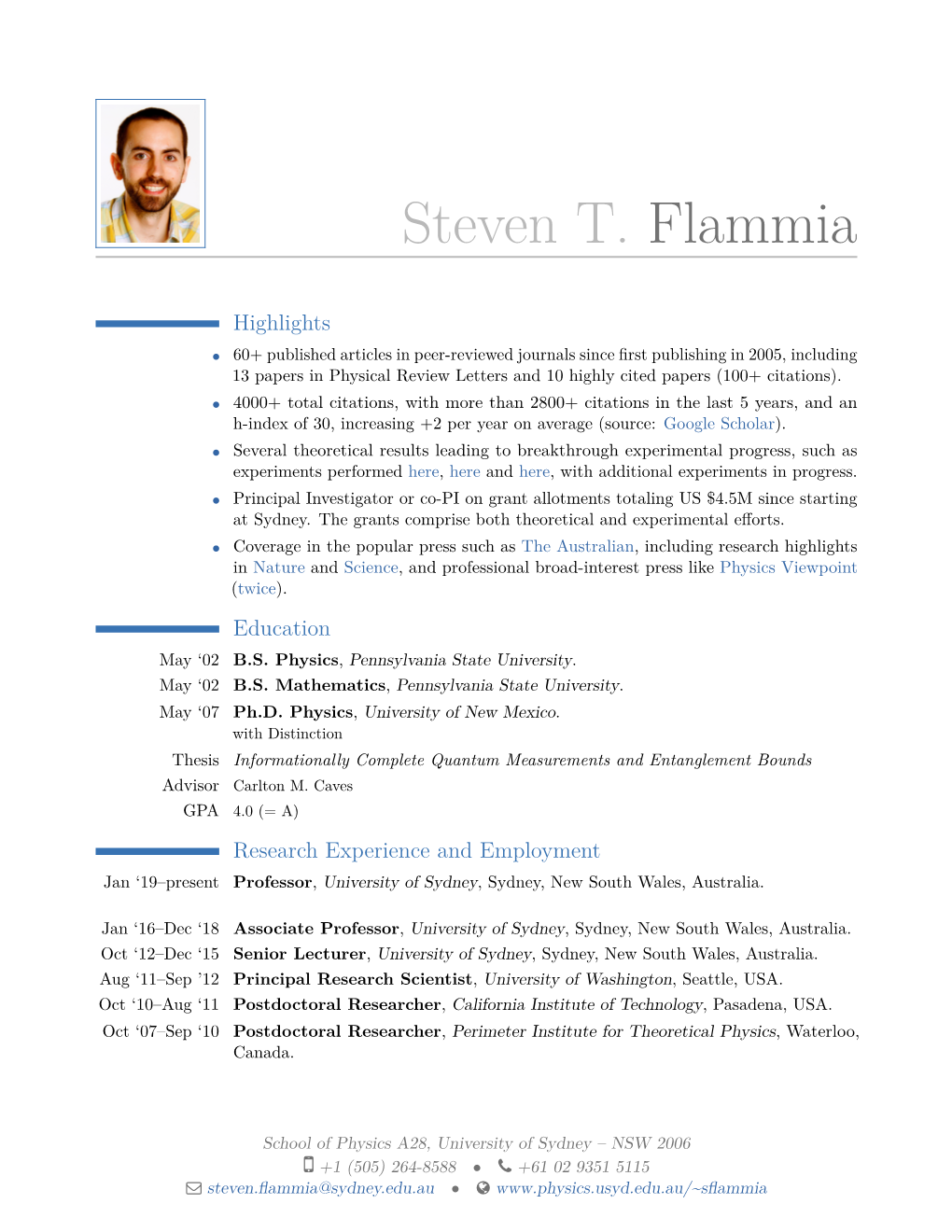 Steven T. Flammia –