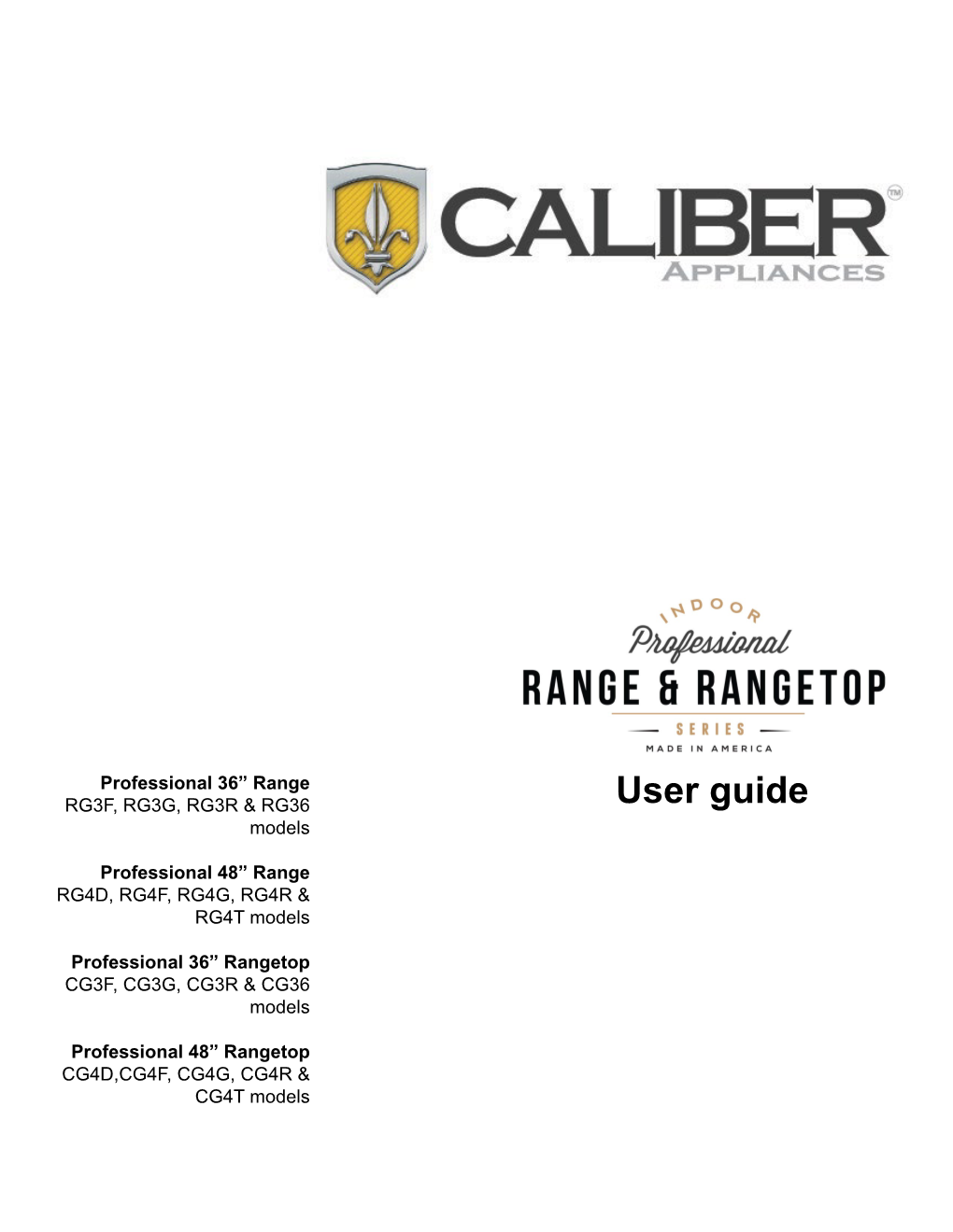 User Guide Models