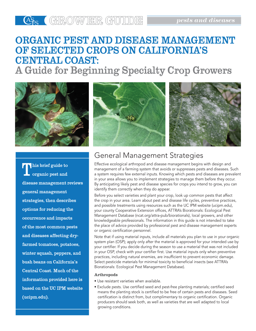 A Guide for Beginning Specialty Crop Growers