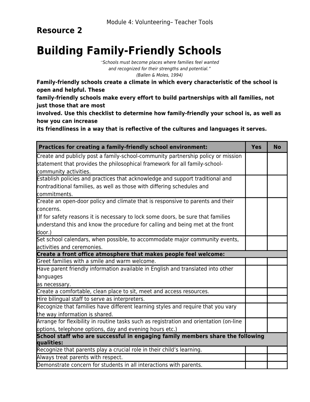 Building Family-Friendly Schools