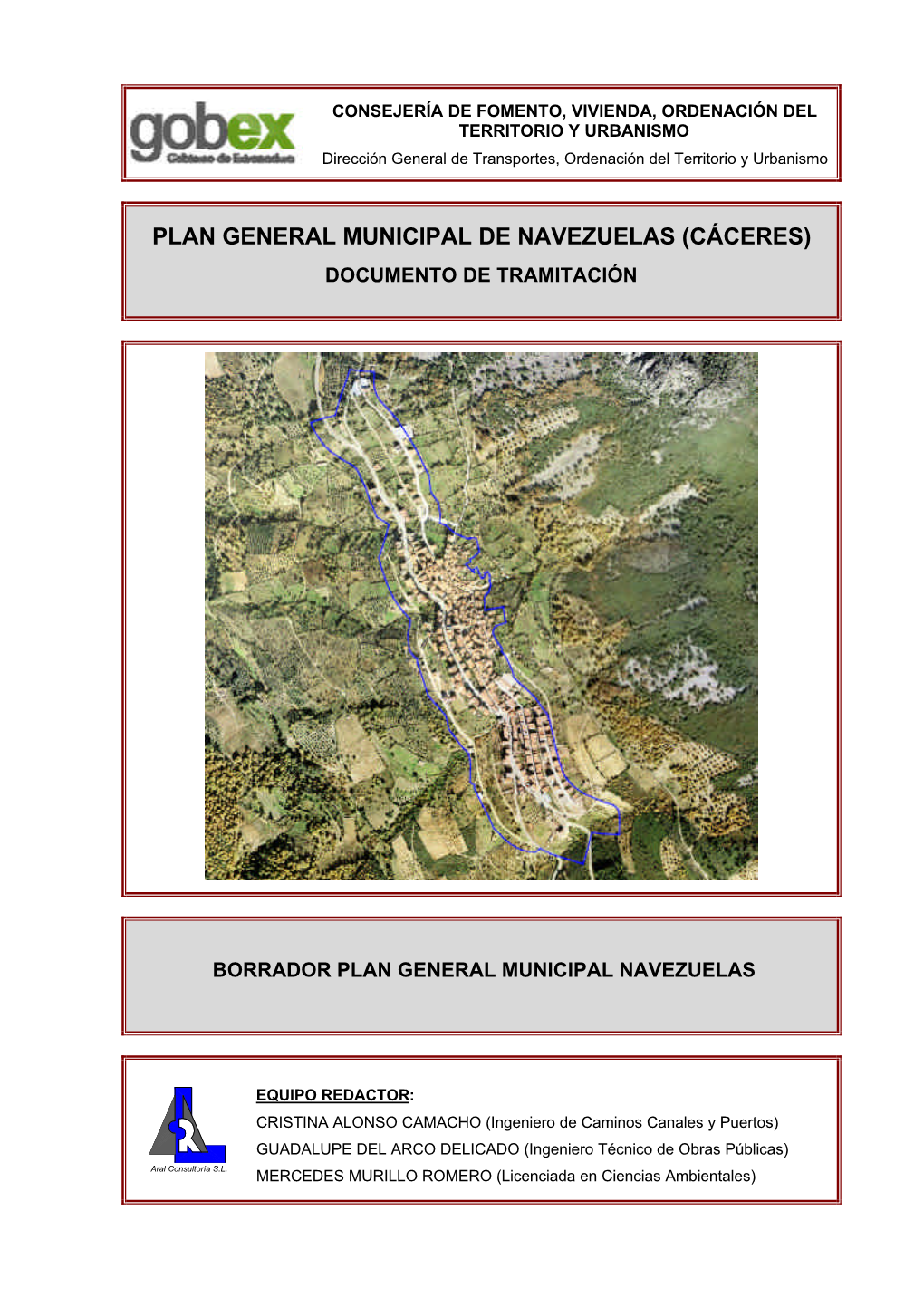 Plan General Municipal De Navezuelas (Cáceres) Documento De Tramitación