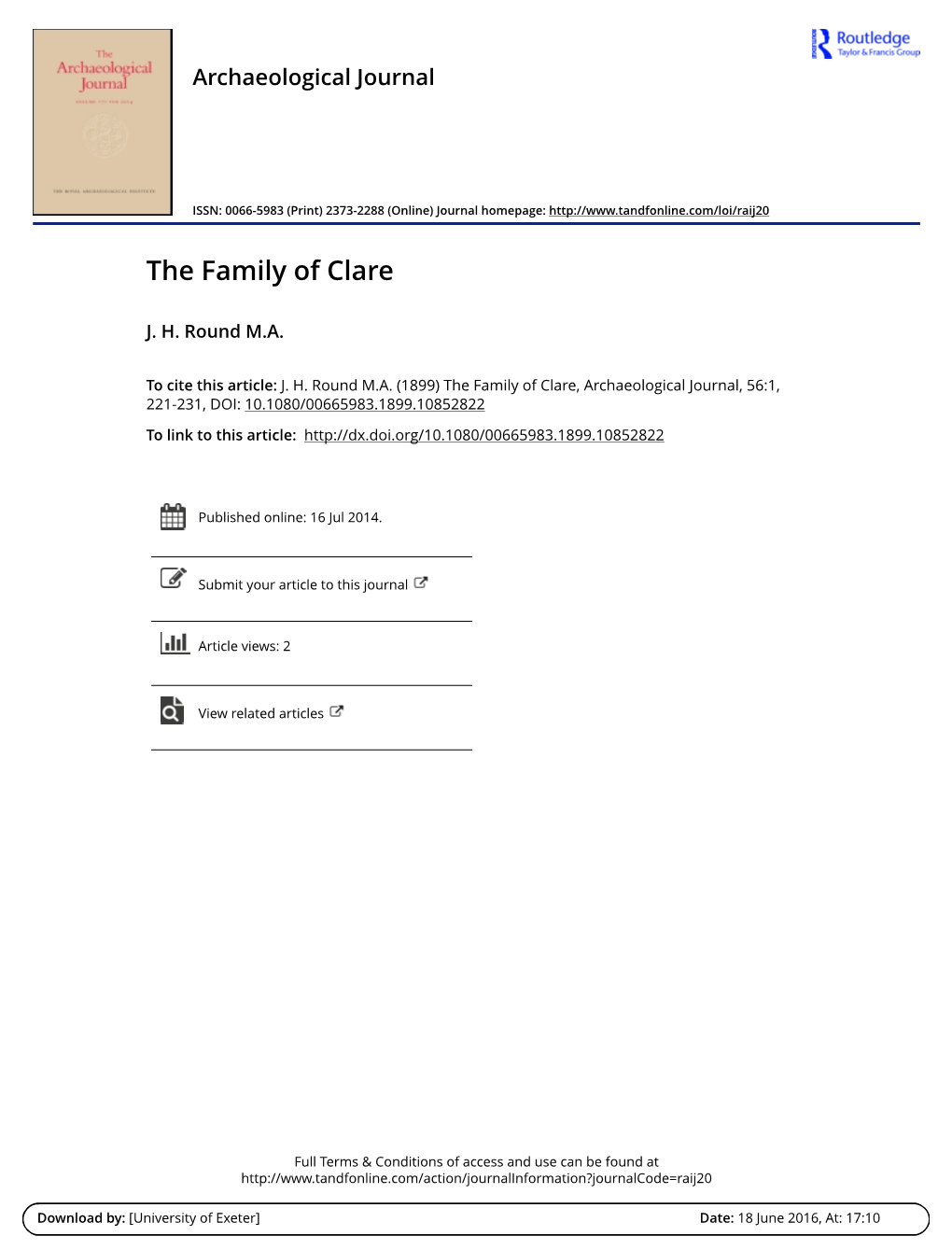 The Family of Clare