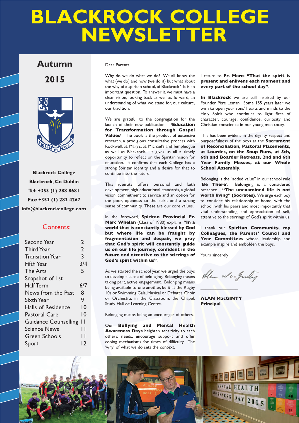 Autumn 2015 Newsletter