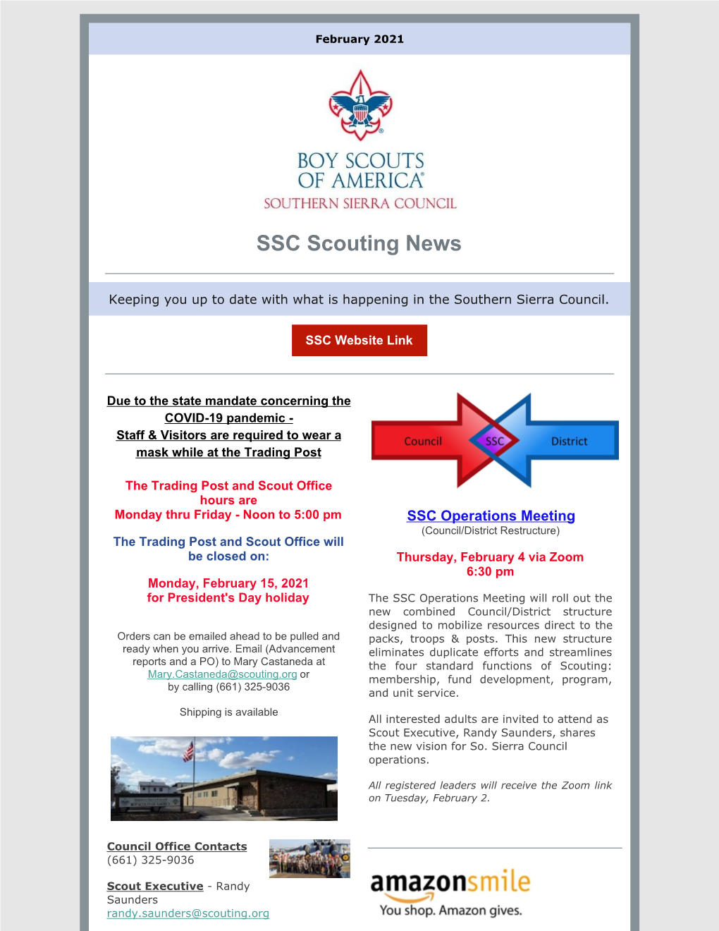 SSC Scouting News