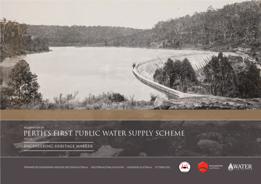 Perth's First Public Water Supply Scheme