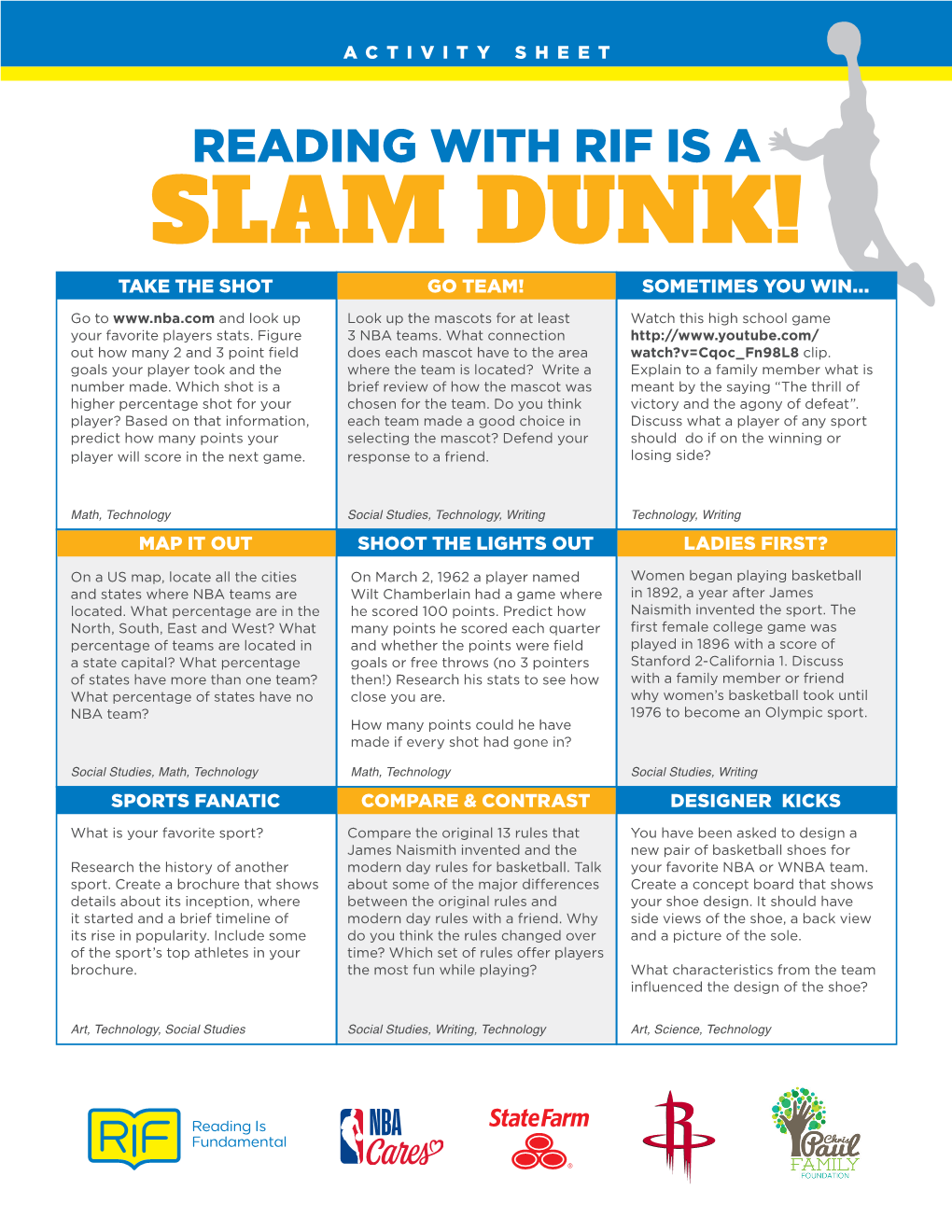 Slam Dunk! Take the Shot Go Team! Sometimes You Win