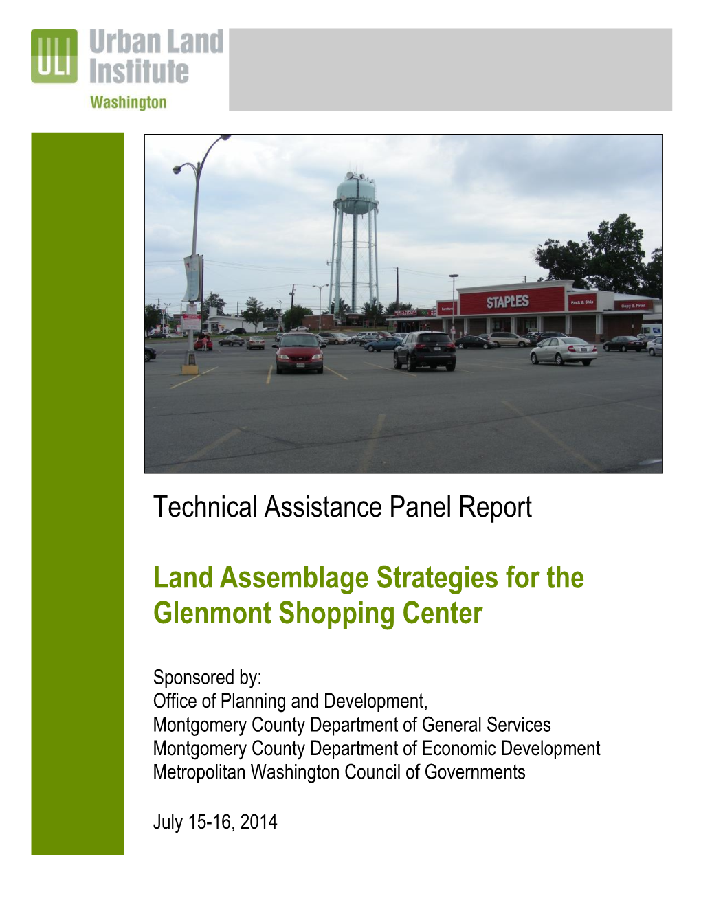 Land Assemblage Strategies for the Glenmont Shopping Center