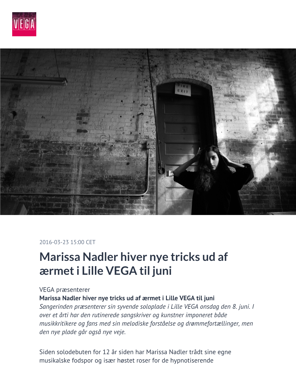 Marissa Nadler Hiver Nye Tricks Ud Af Ærmet I Lille VEGA Til Juni