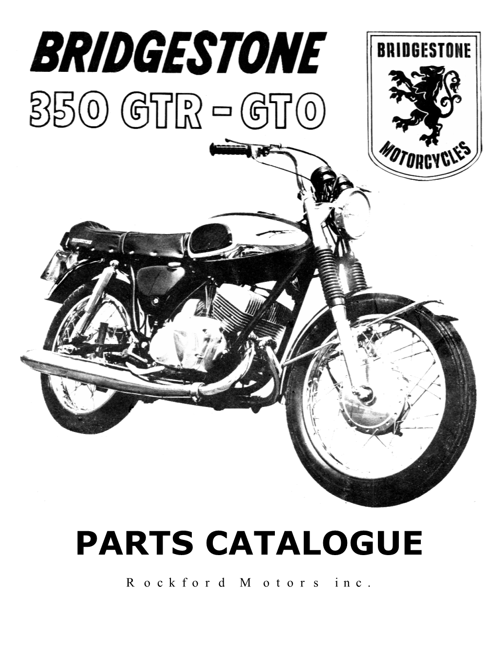 Bridgestone 350 Parts Catalog