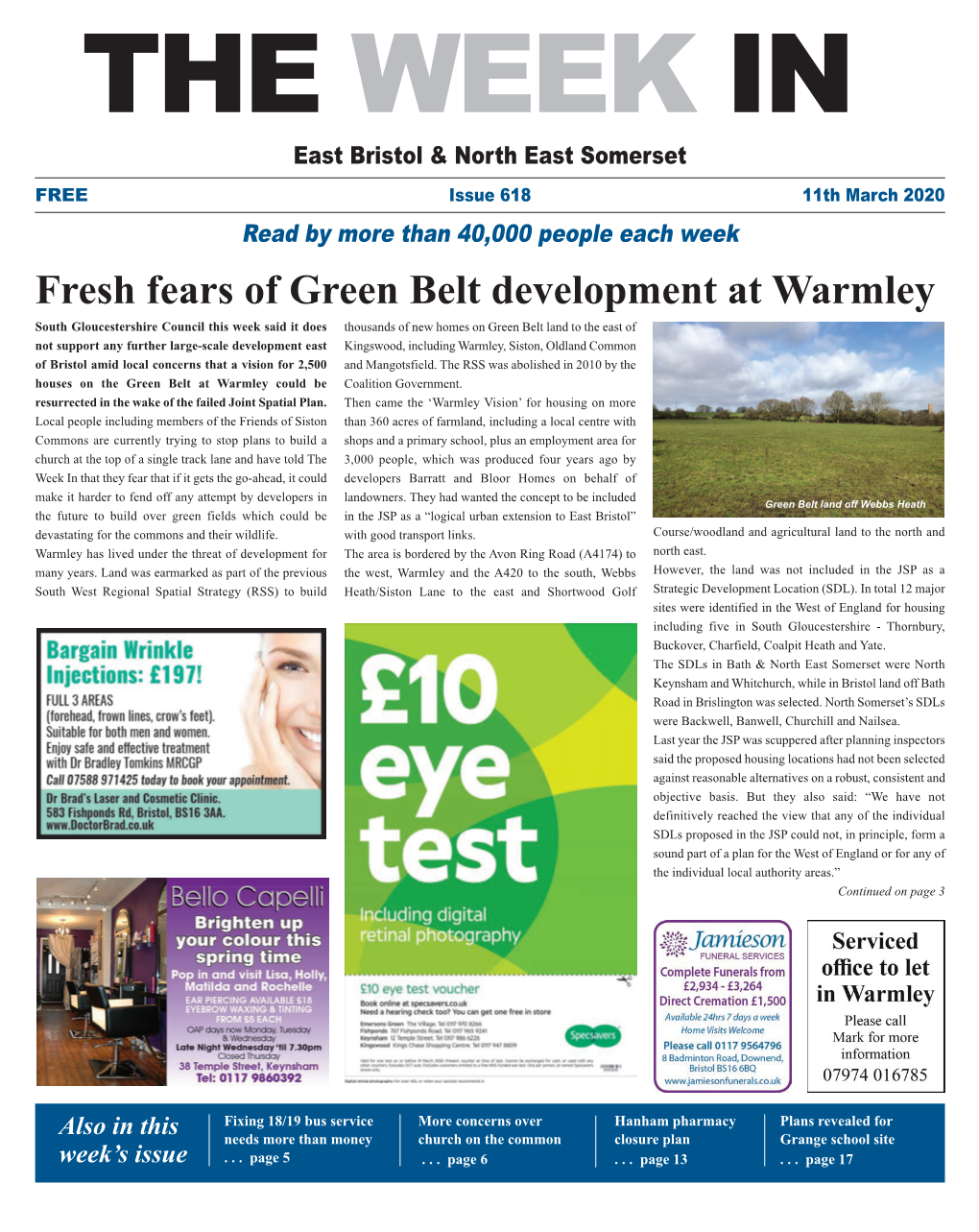 Fresh Fears of Green Belt Development at Warmley