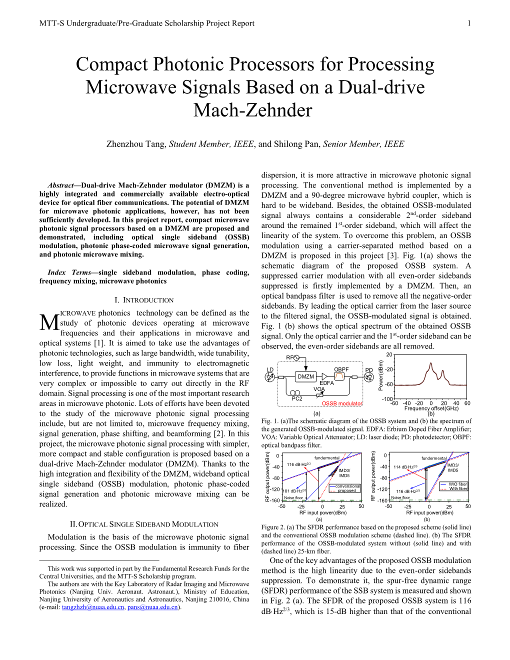 Compact Photonic Processors for Processing Microwave Signals Based on a Dual-Drive Mach-Zehnder