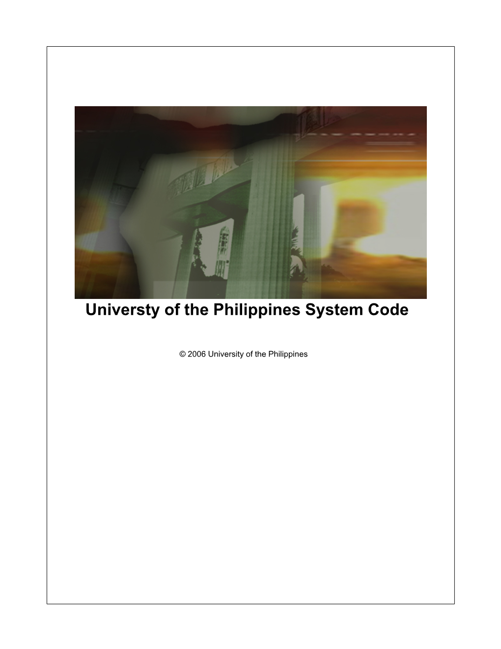 The University of the Philippines System Code