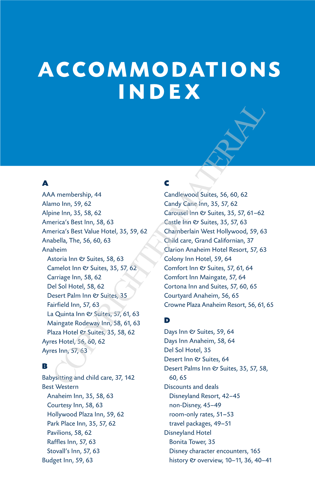 Restaurant Index