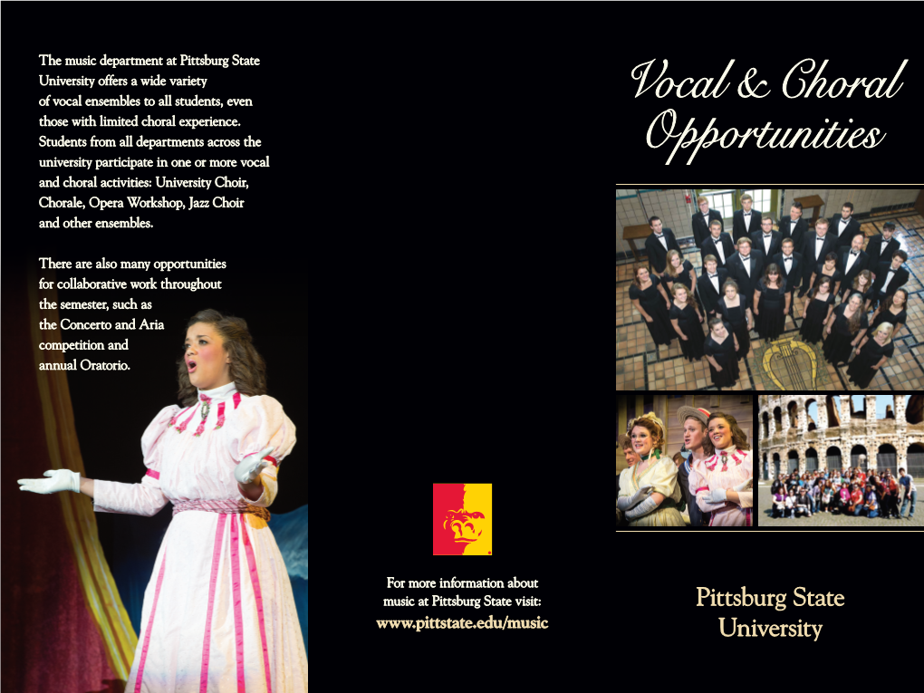 Vocal & Choral Opportunities