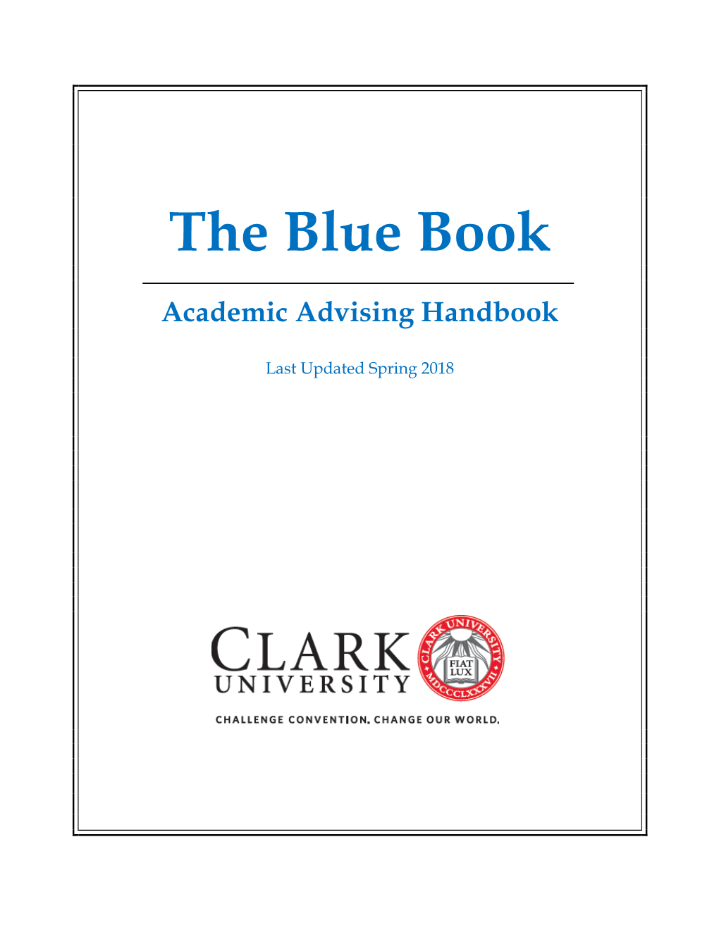 Academic Advising Handbook