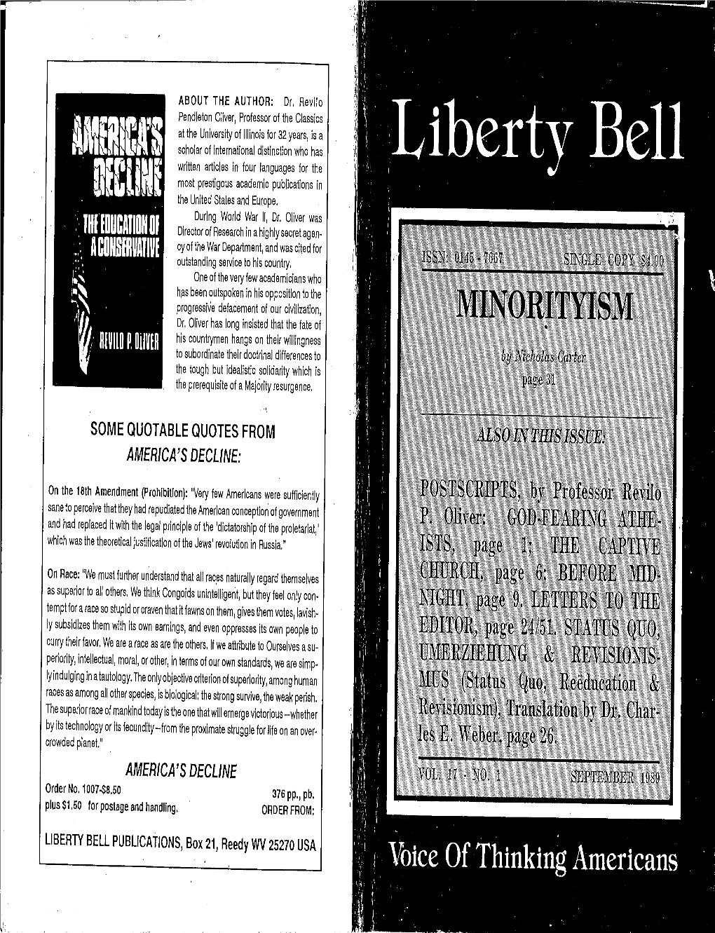 Liberty Bell 1989 – September