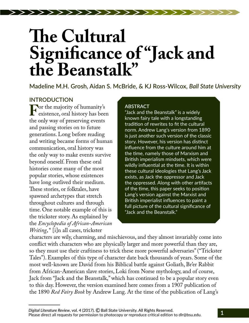 Jack and the Beanstalk