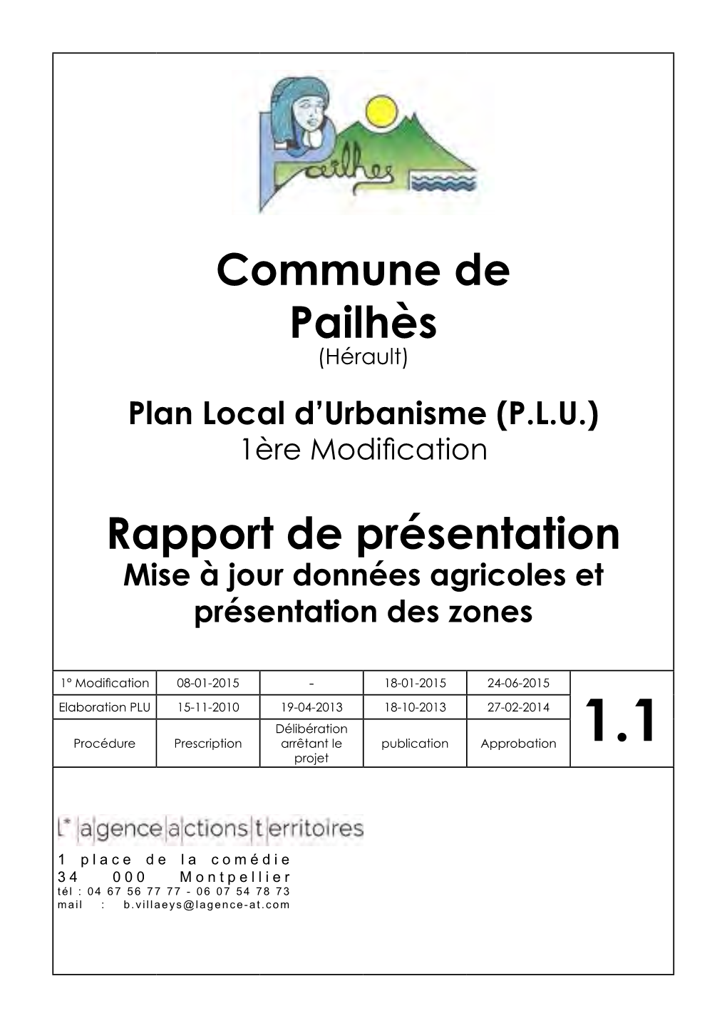 Commune De Pailhès Rapport De Présentation