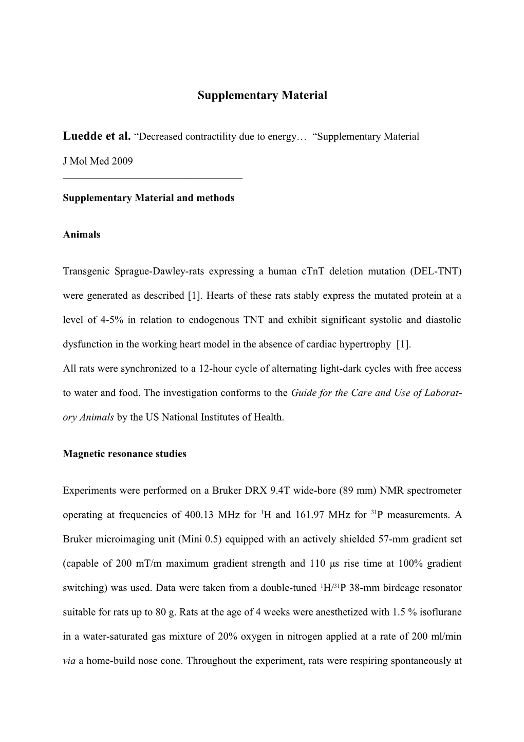 Luedde Et Al., Decreased Contractility Due to Energy Supplementary Material