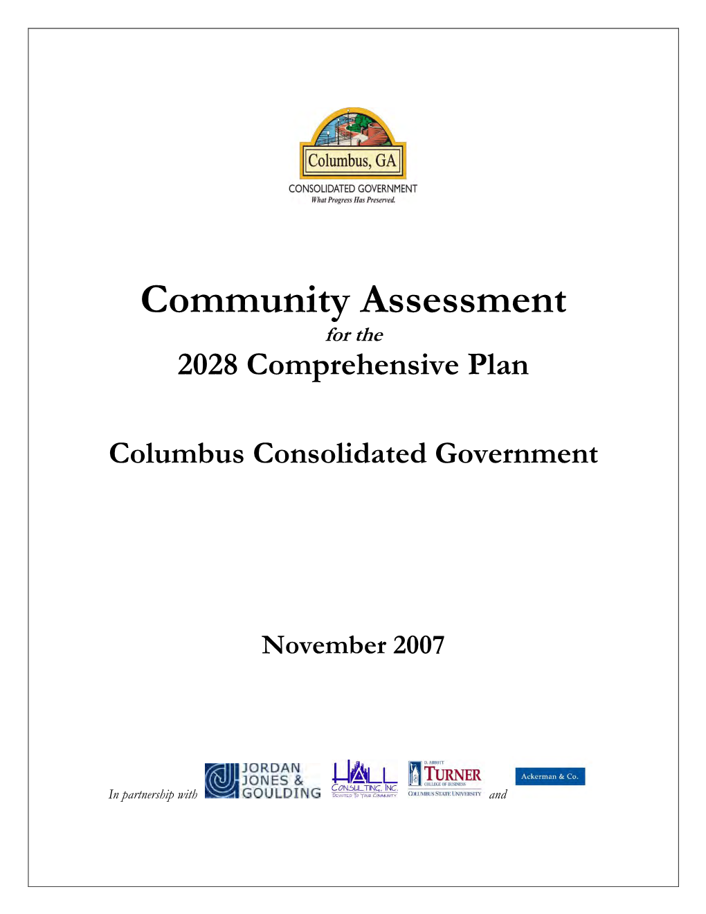 Community Assessment for the 2028 Comprehensive Plan