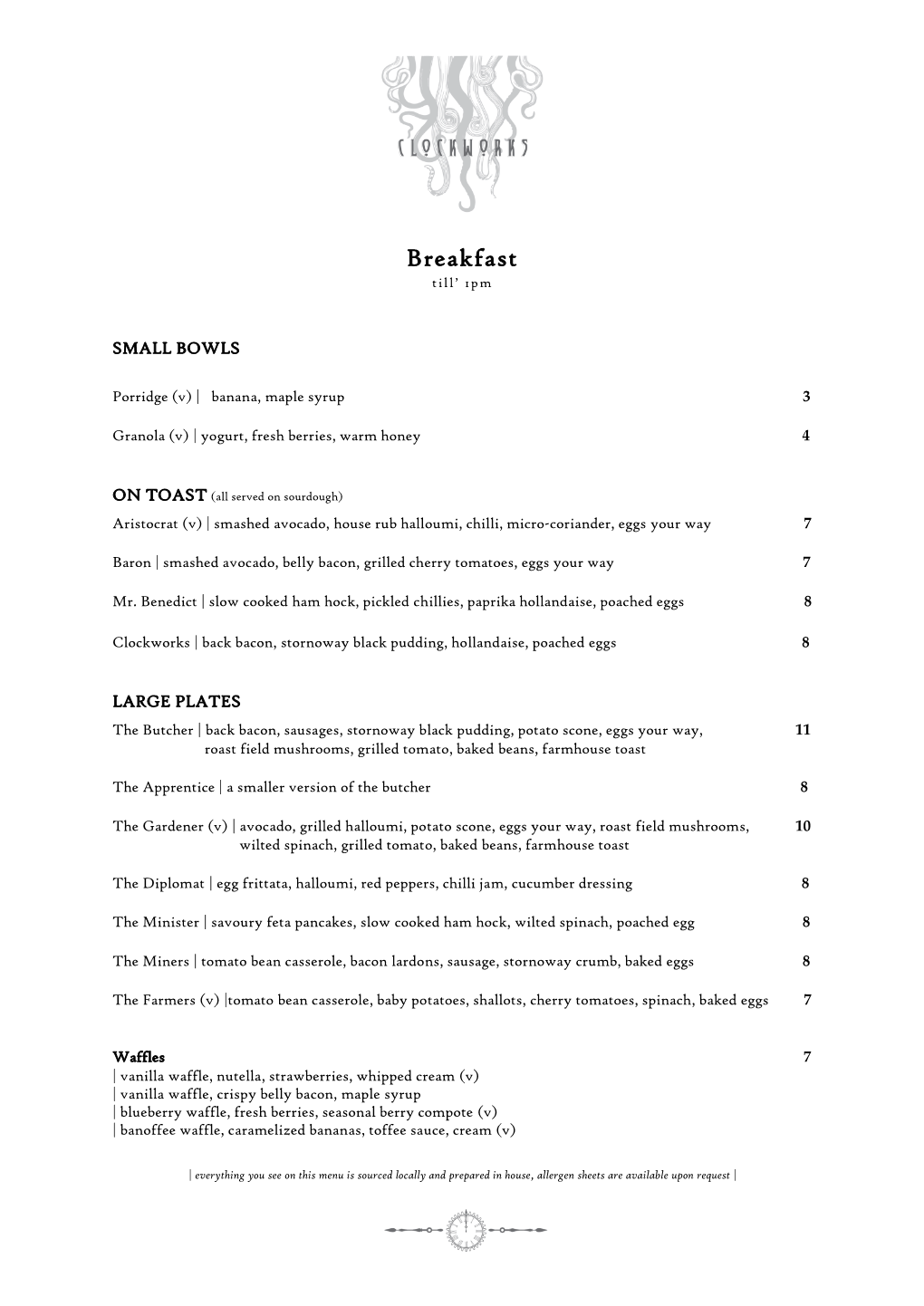 Breakfast Till’ 1Pm