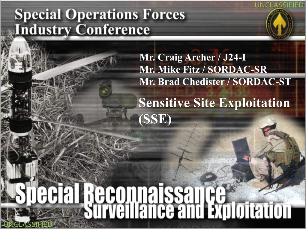 PEO-SRSE Superiority-SSE Wed 1015 Rms 18-19 Archer-Mikefitz