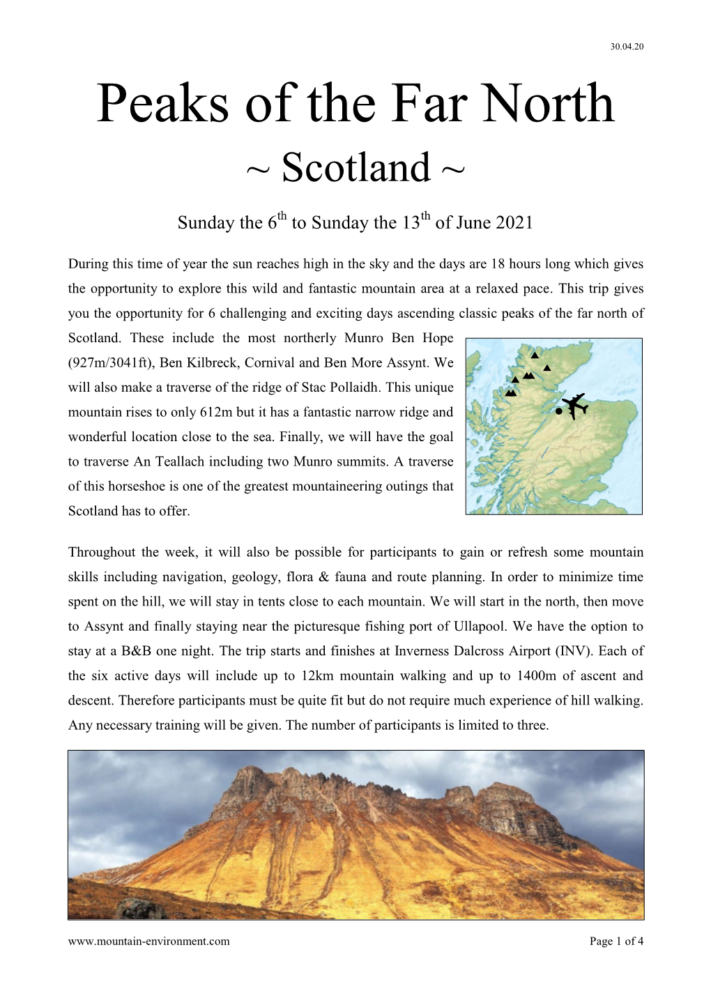 Peaks of the Far North ~ Scotland ~