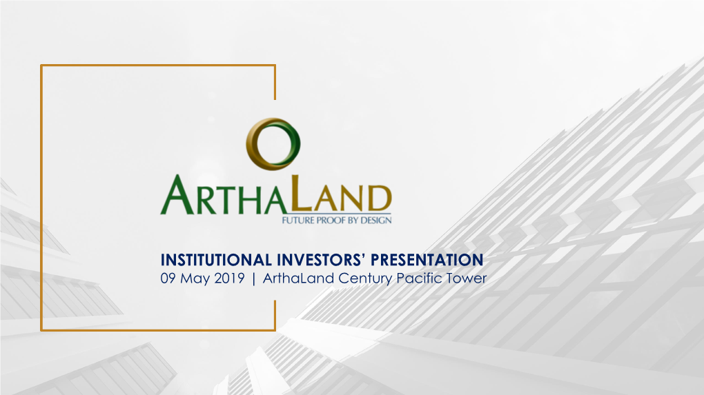 Institutional Investors' Presentation