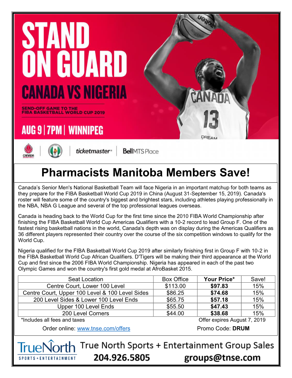 Pharmacists Manitoba Members Save!