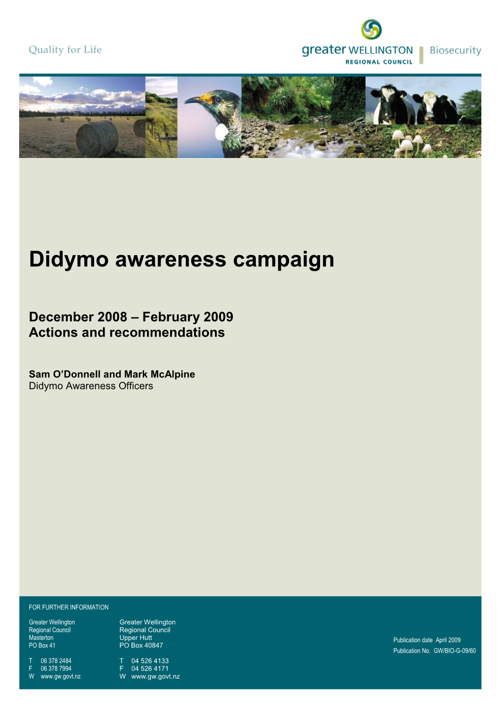 Didymo Awareness Campaign