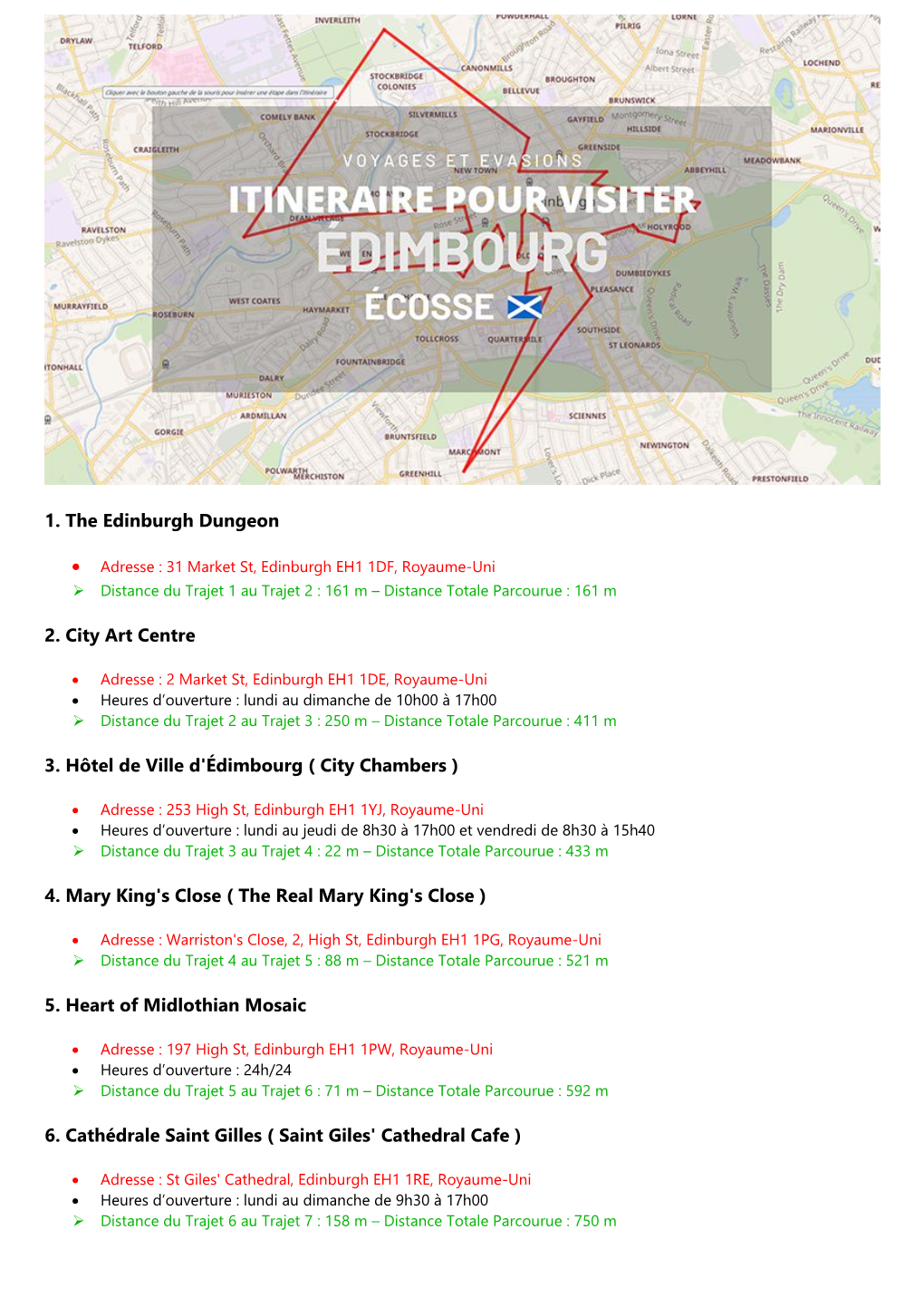 1. the Edinburgh Dungeon 2. City Art Centre 3. Hôtel De Ville D