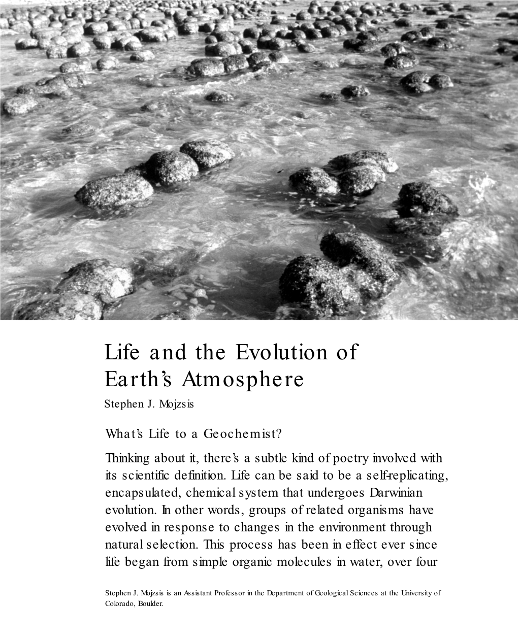 Life and the Evolution of Earth's Atmosphere