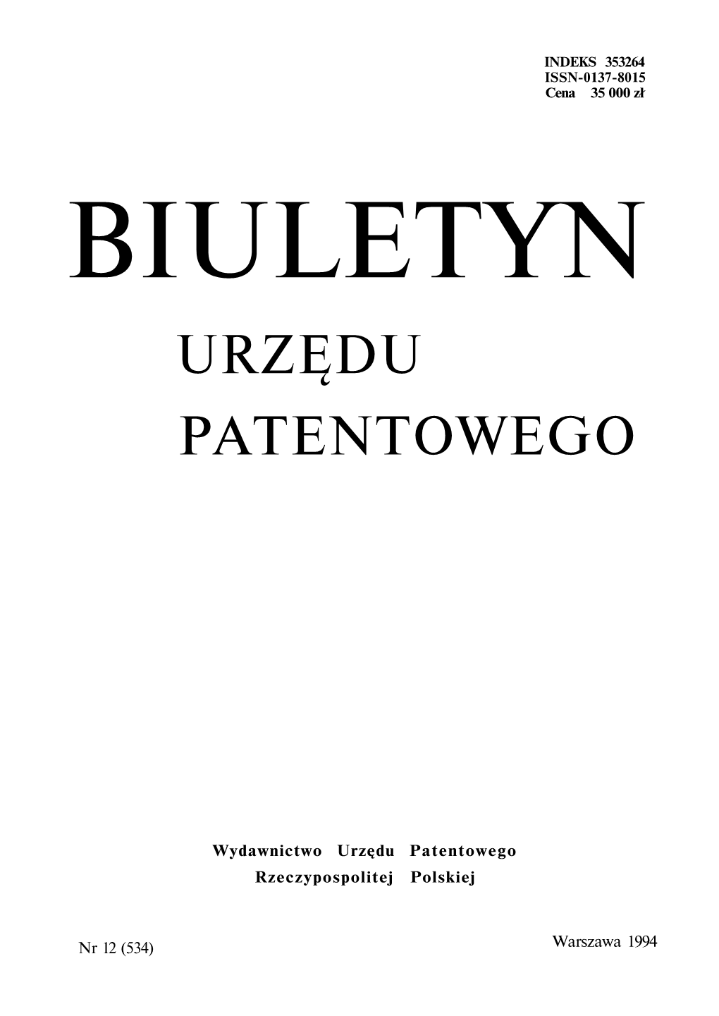 Urzędu Patentowego