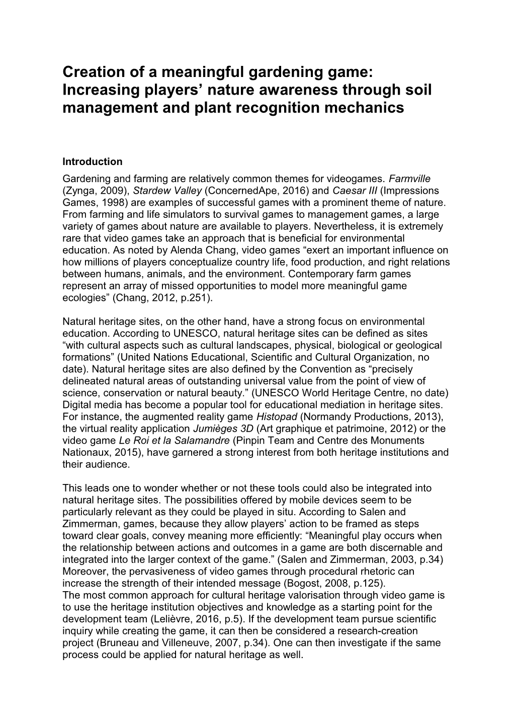 Creation of a Meaningful Gardening Game: Increasing Players’ Nature Awareness Through Soil Management and Plant Recognition Mechanics