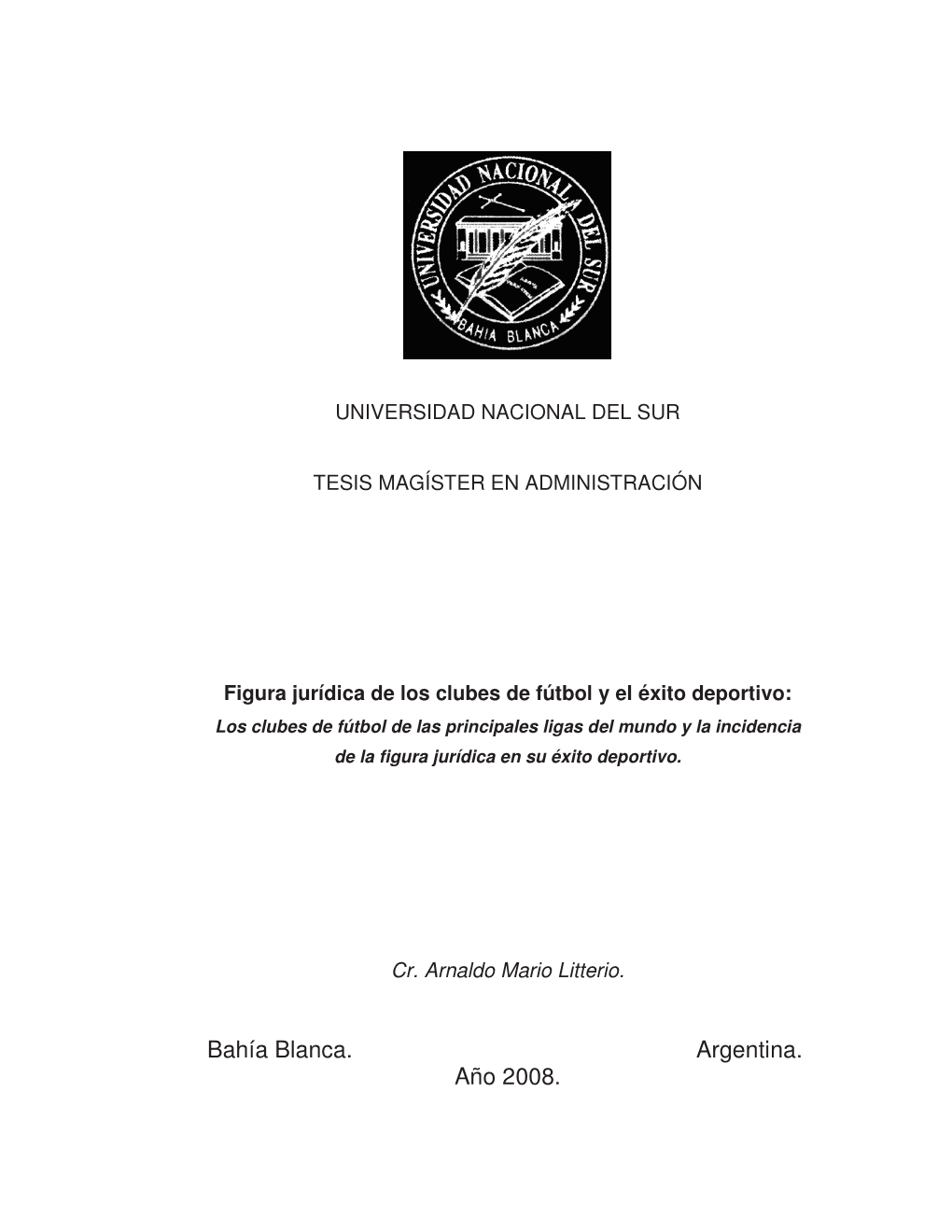 Tesis Magíster En Administración